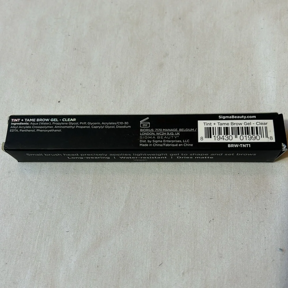 Sigma Tint + Tame Brow Gel-Clear  NIB